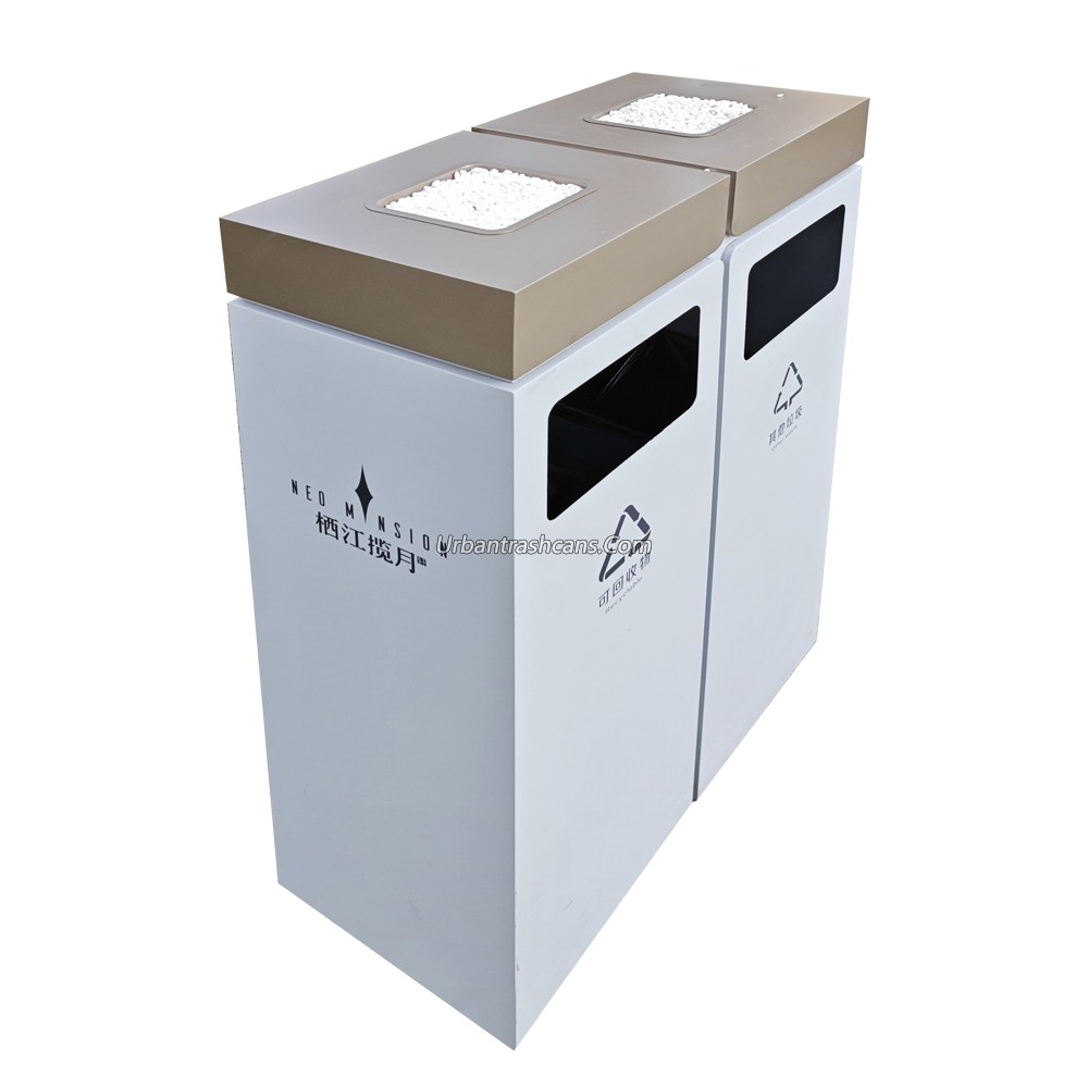 TB-M-001 Metal trash can / trash bin