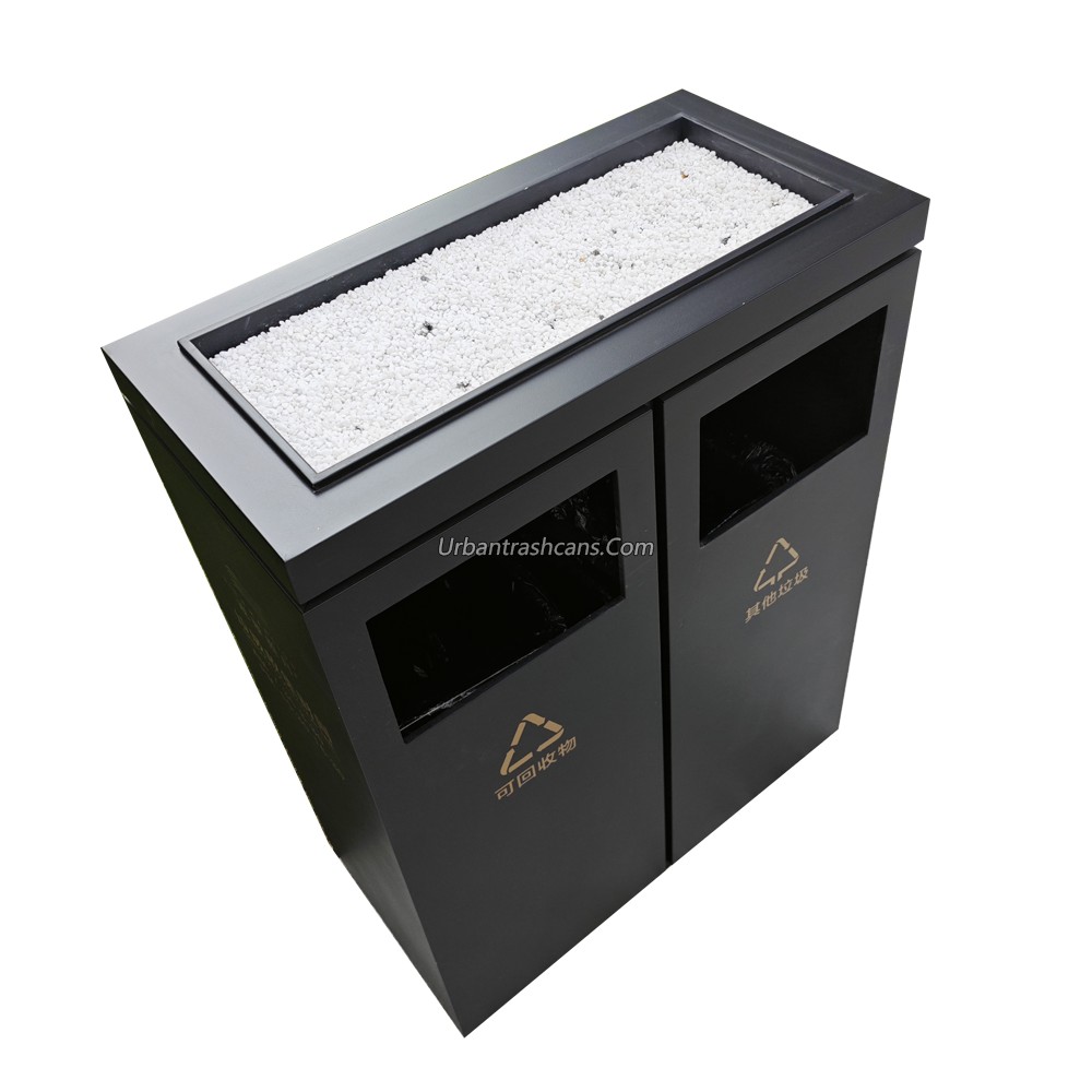 TB-M-002 Metal trash can / trash bin