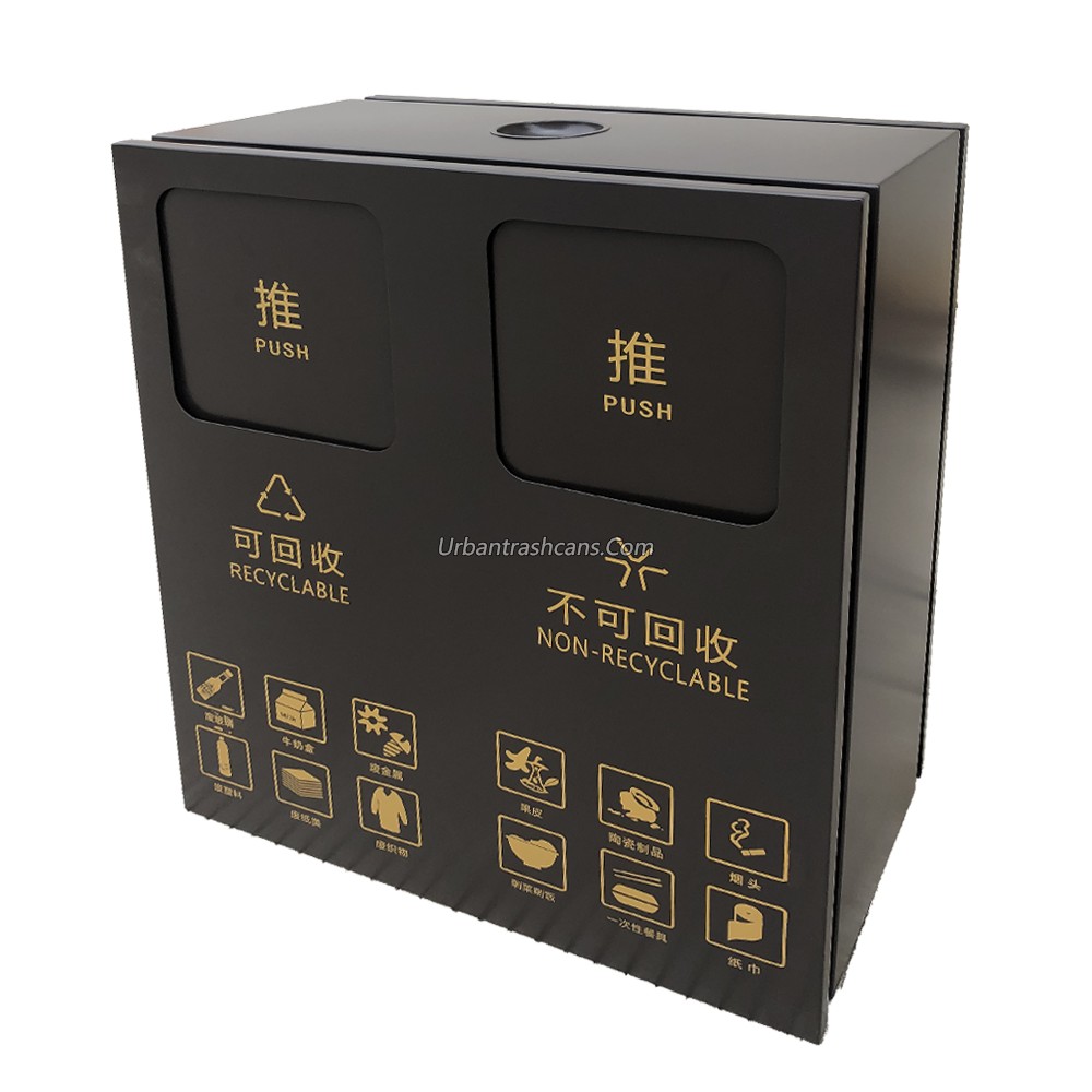 TB-M-005 Metal trash can / trash bin