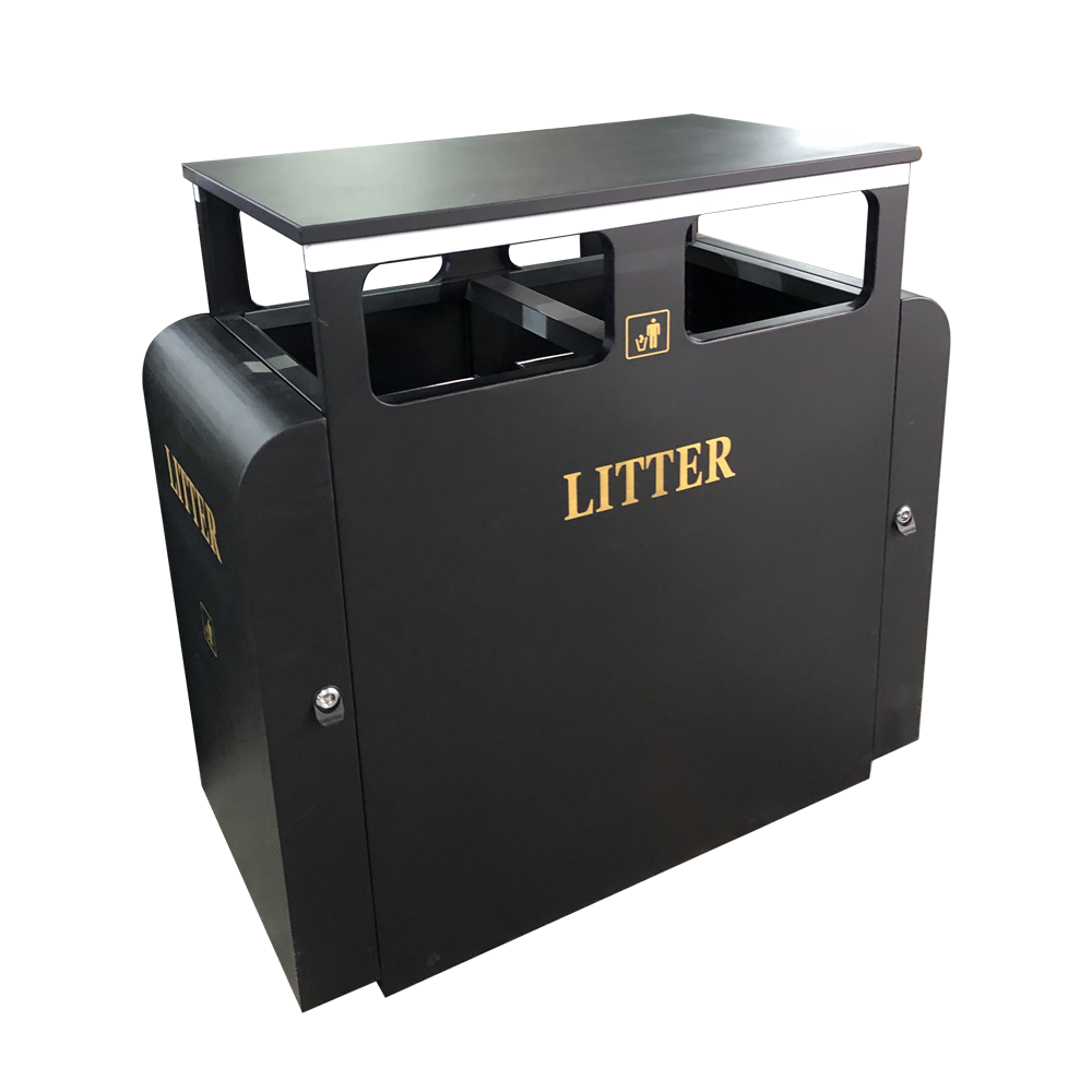 TB-M-008 Metal trash can / trash bin