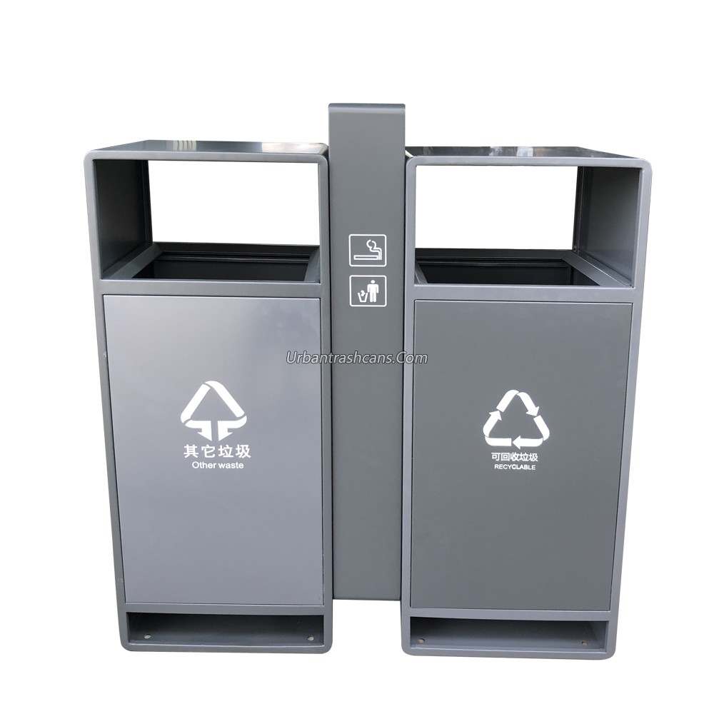 TB-M-009 Metal trash can / trash bin