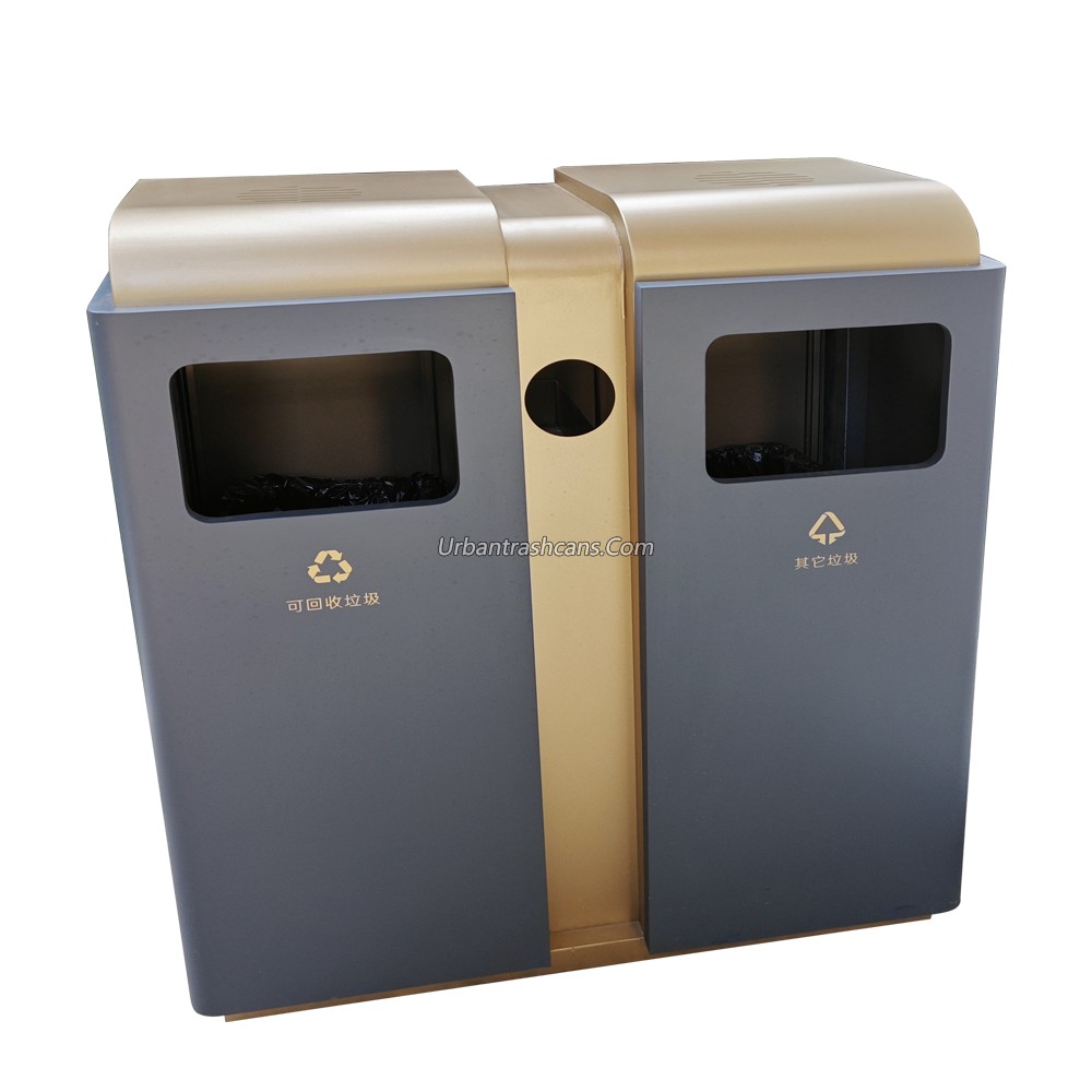 TB-M-003 Metal trash can / trash bin