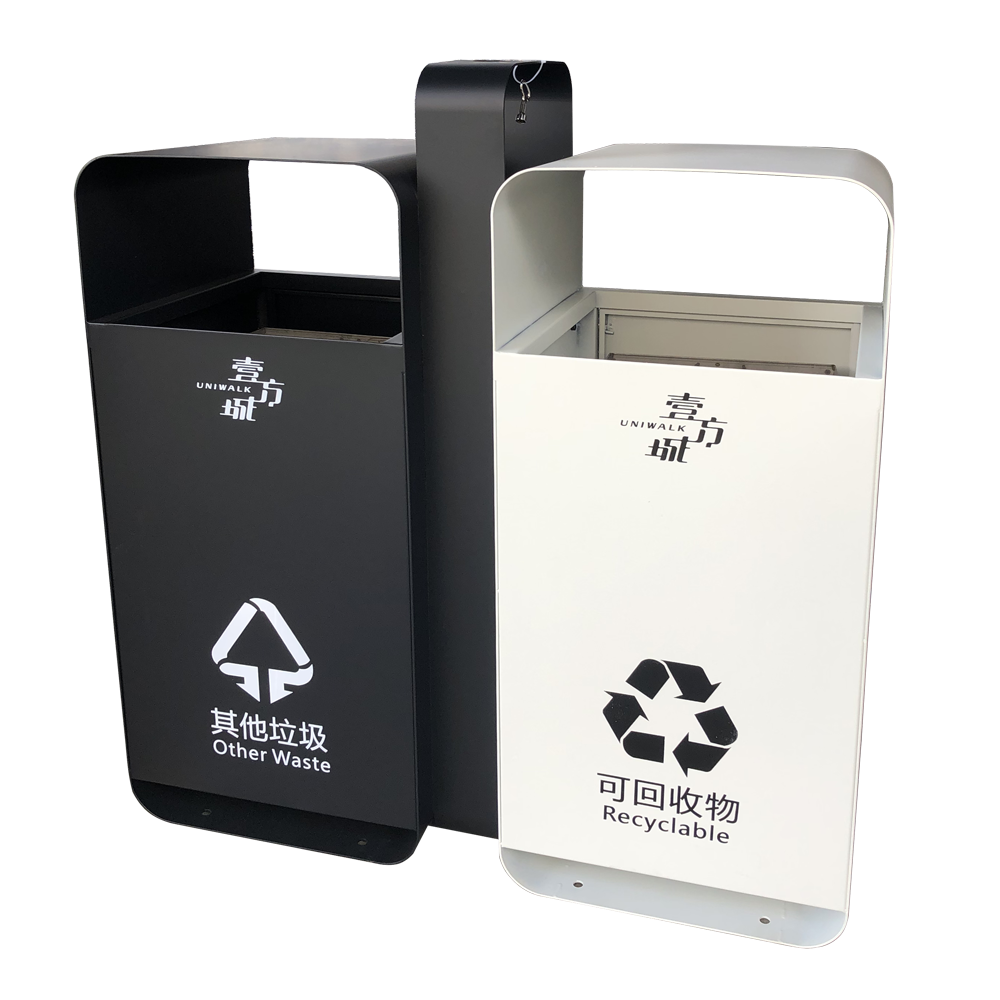 TB-M-012 Metal trash can / trash bin