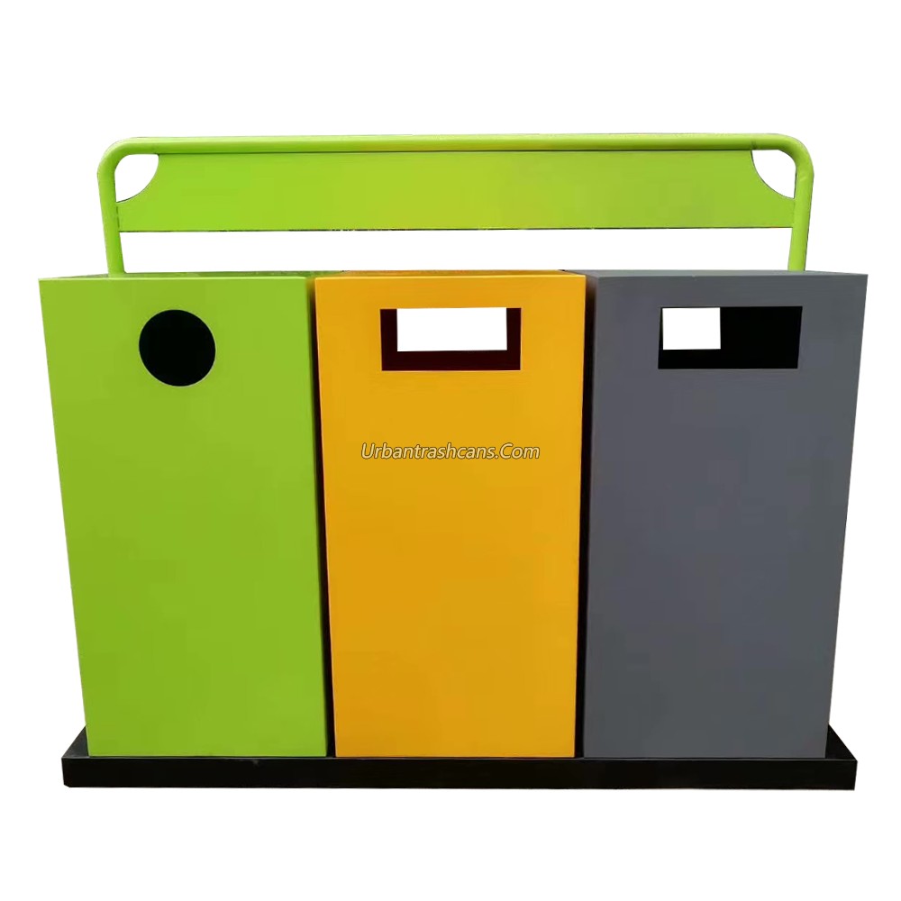 TB-M-014 Metal trash can / trash bin