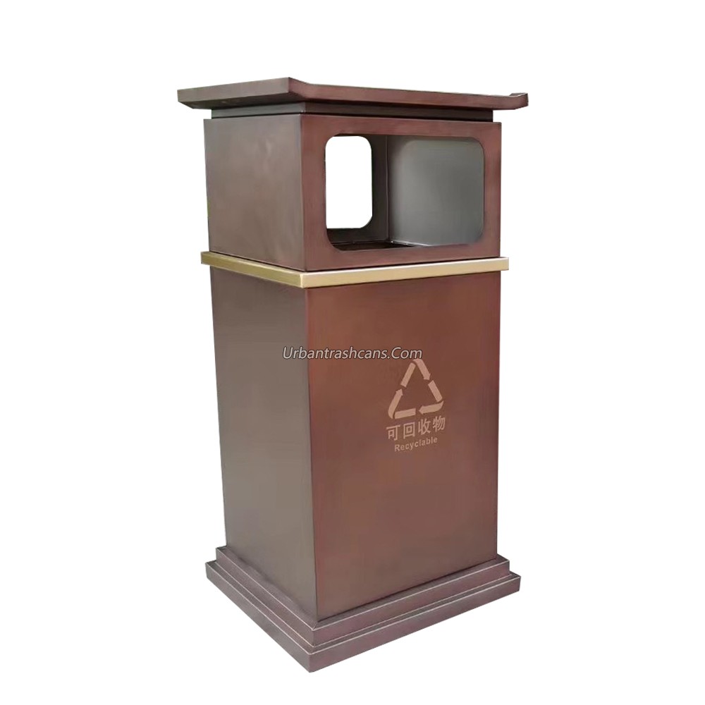 TB-M-019 Metal trash can / trash bin