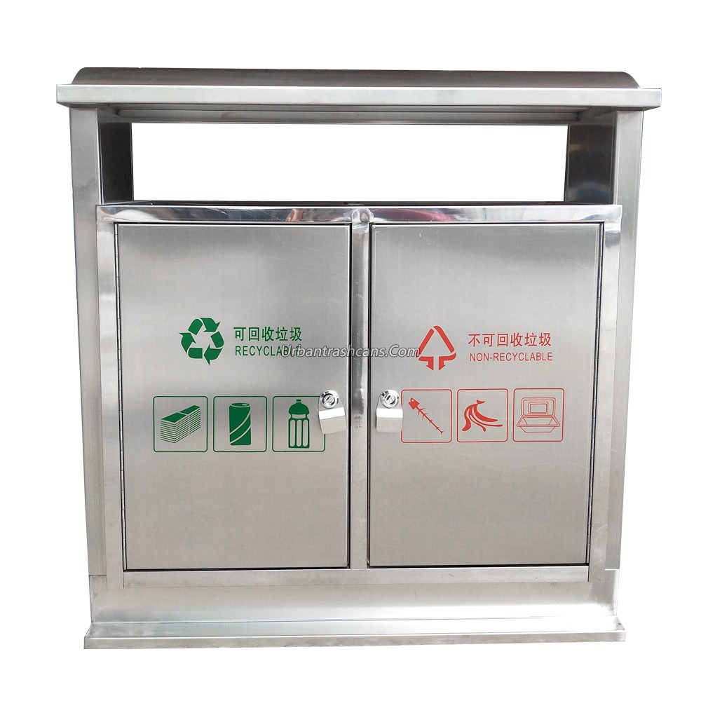 TB-M-022 Metal trash can / trash bin