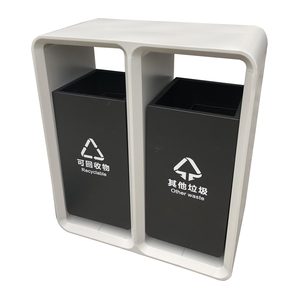 TB-M-026 Metal trash can / trash bin