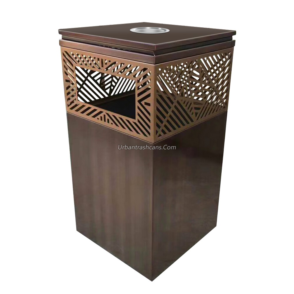 TB-M-028 Metal trash can / trash bin