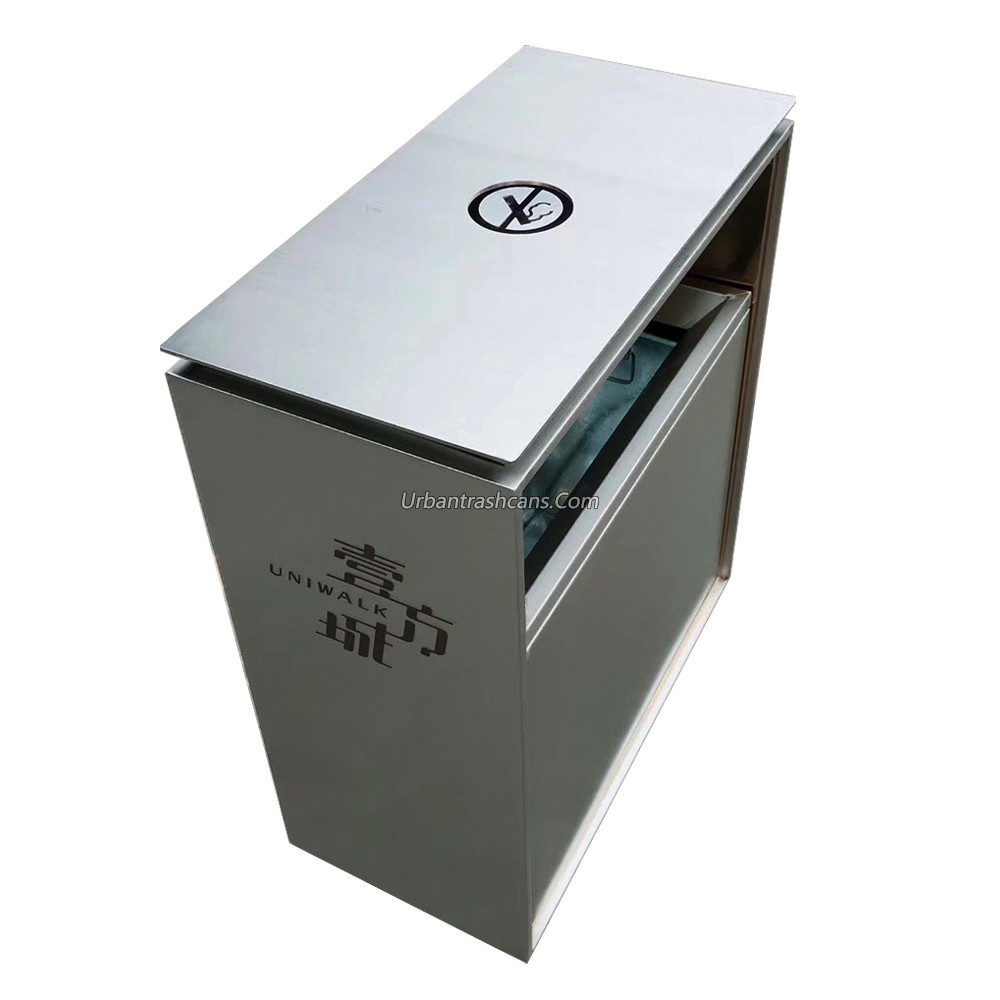 TB-M-032 Metal trash can / trash bin