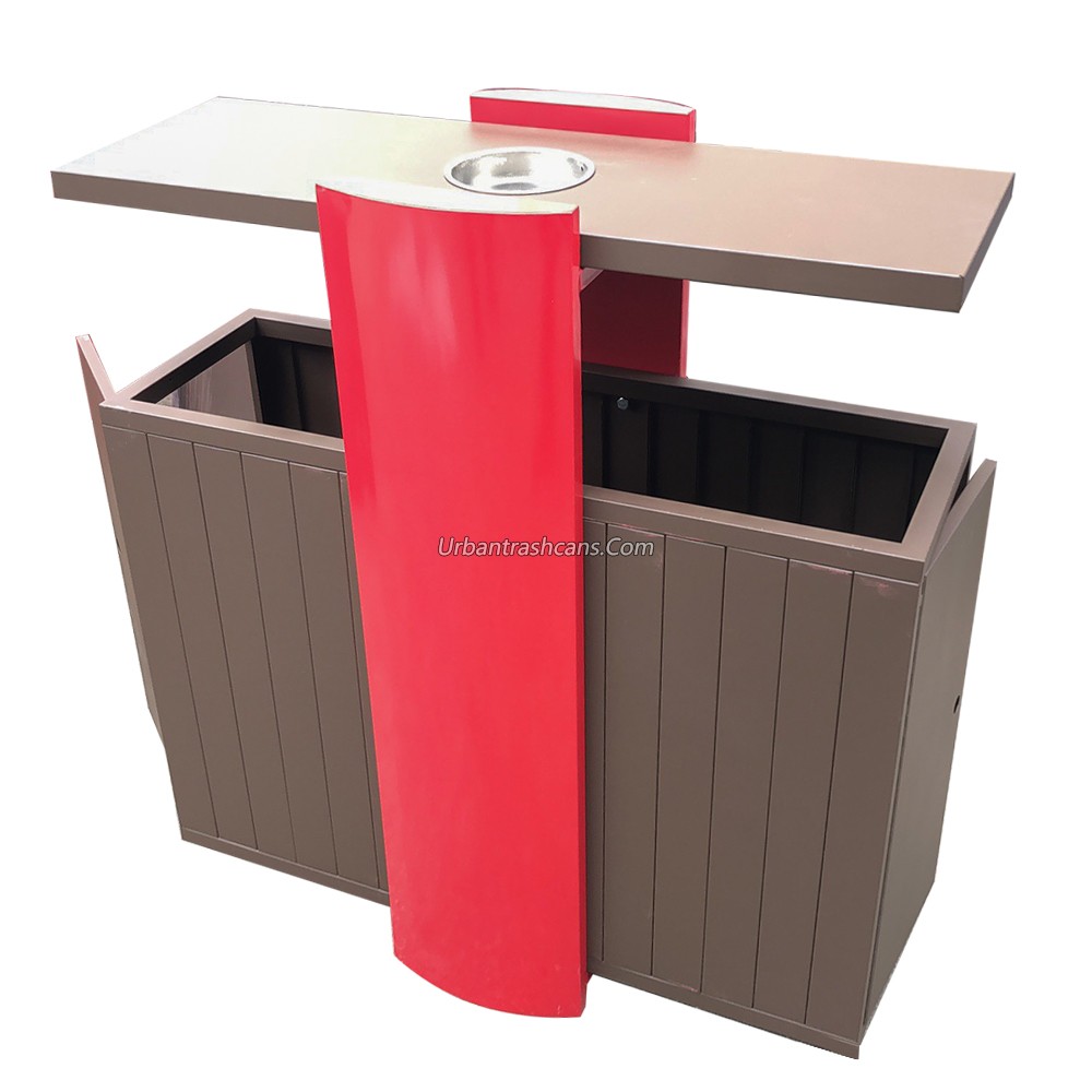 TB-M-037 Metal trash can / trash bin