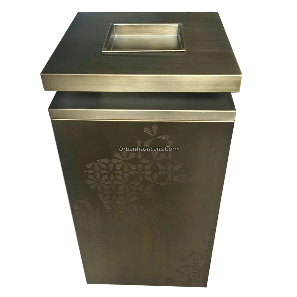 TB-M-045 Metal trash can / trash bin