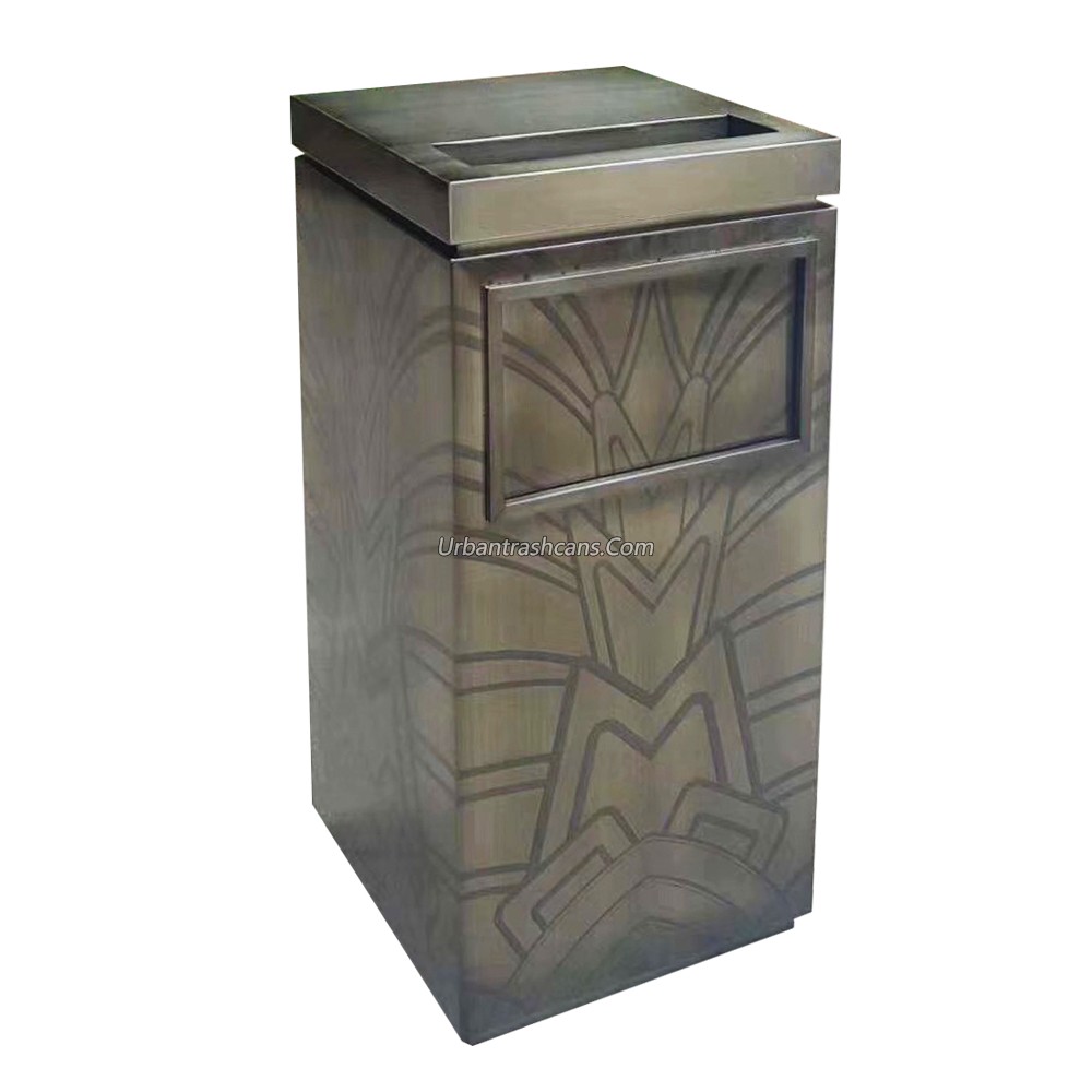 TB-M-047 Metal trash can / trash bin