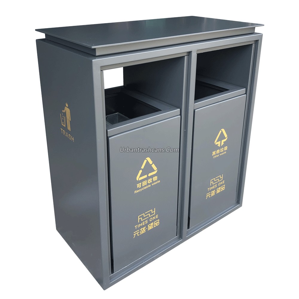 TB-M-050 Metal trash can / trash bin