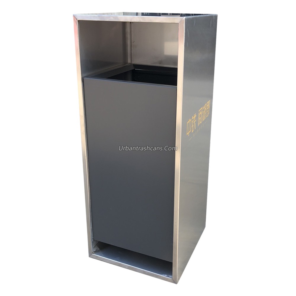 TB-M-052 Metal trash can / trash bin