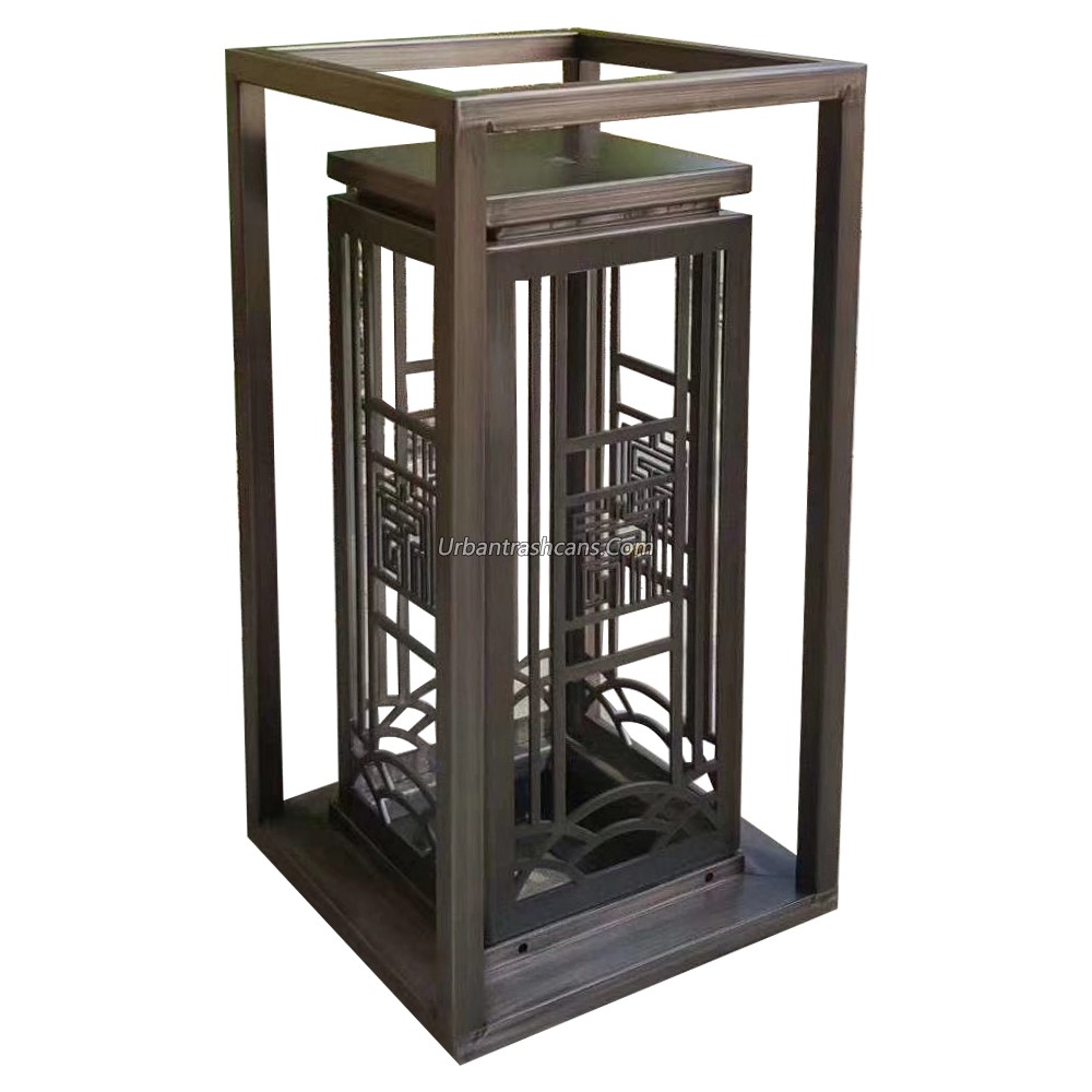  TB-M-055 Metal trash can / trash bin