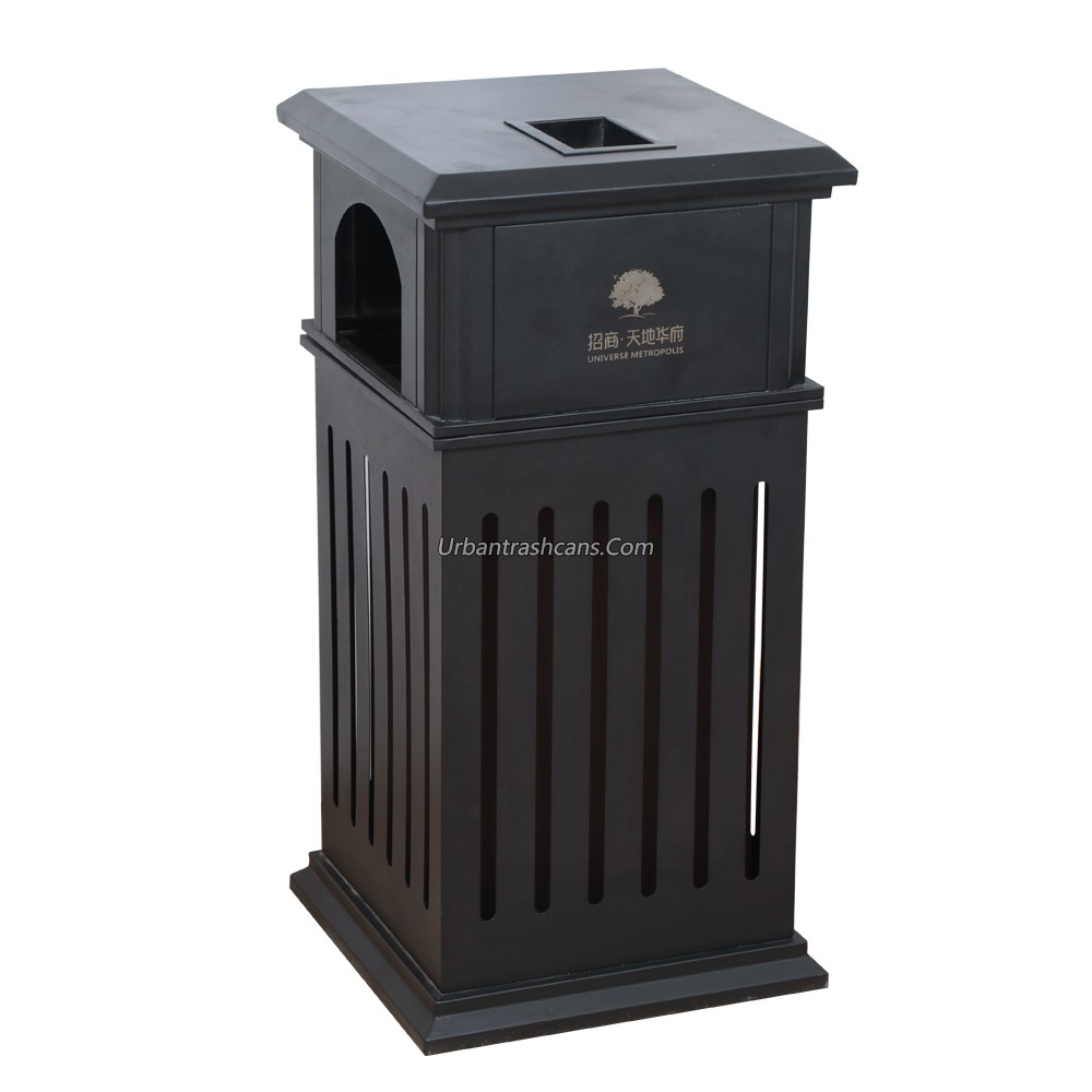 TB-M-066 Metal trash can / trash bin