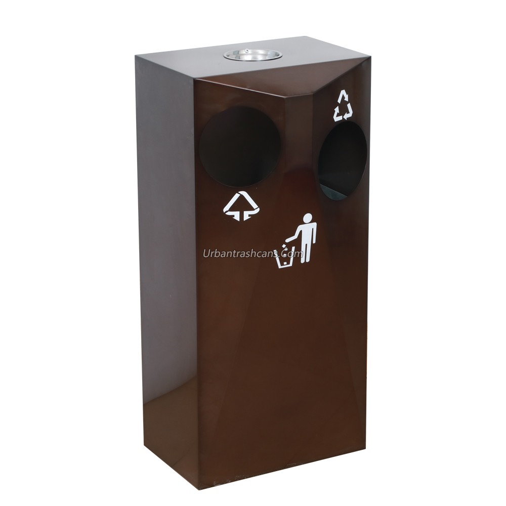 TB-M-067 Metal trash can / trash bin