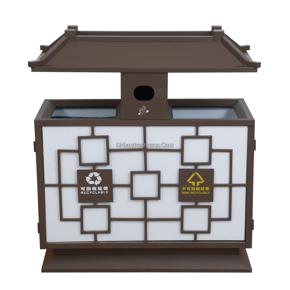 TB-M-069 Metal trash can / trash bin