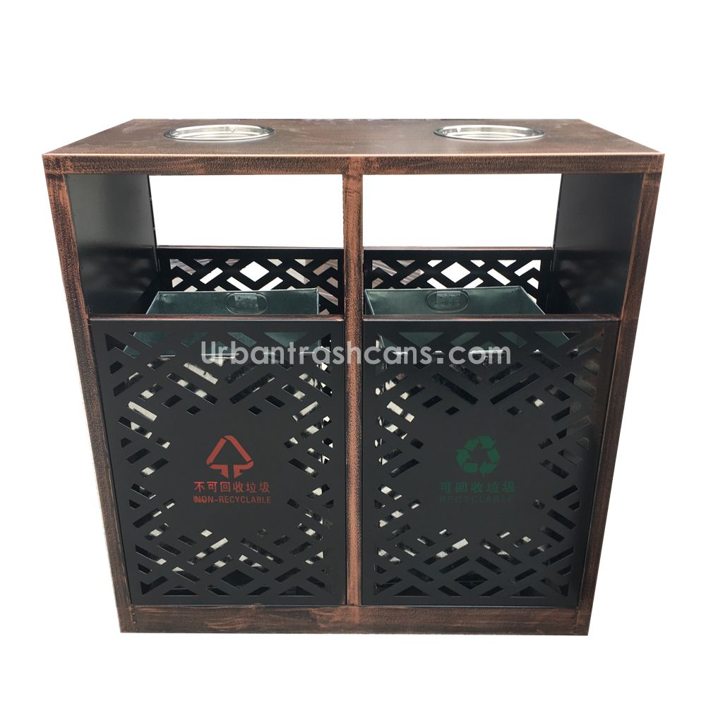TB-M-140 Metal trash can / trash bin