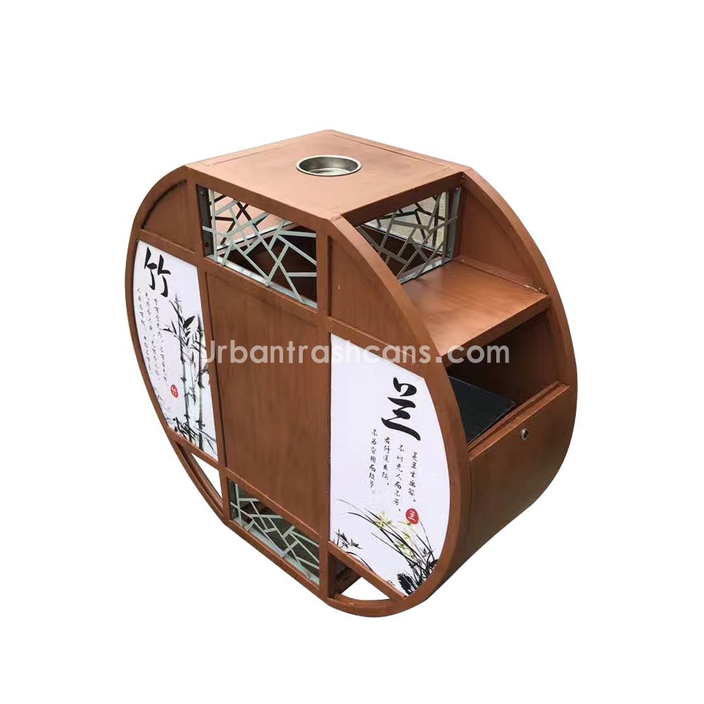 TB-M-142 Metal trash can / trash bin