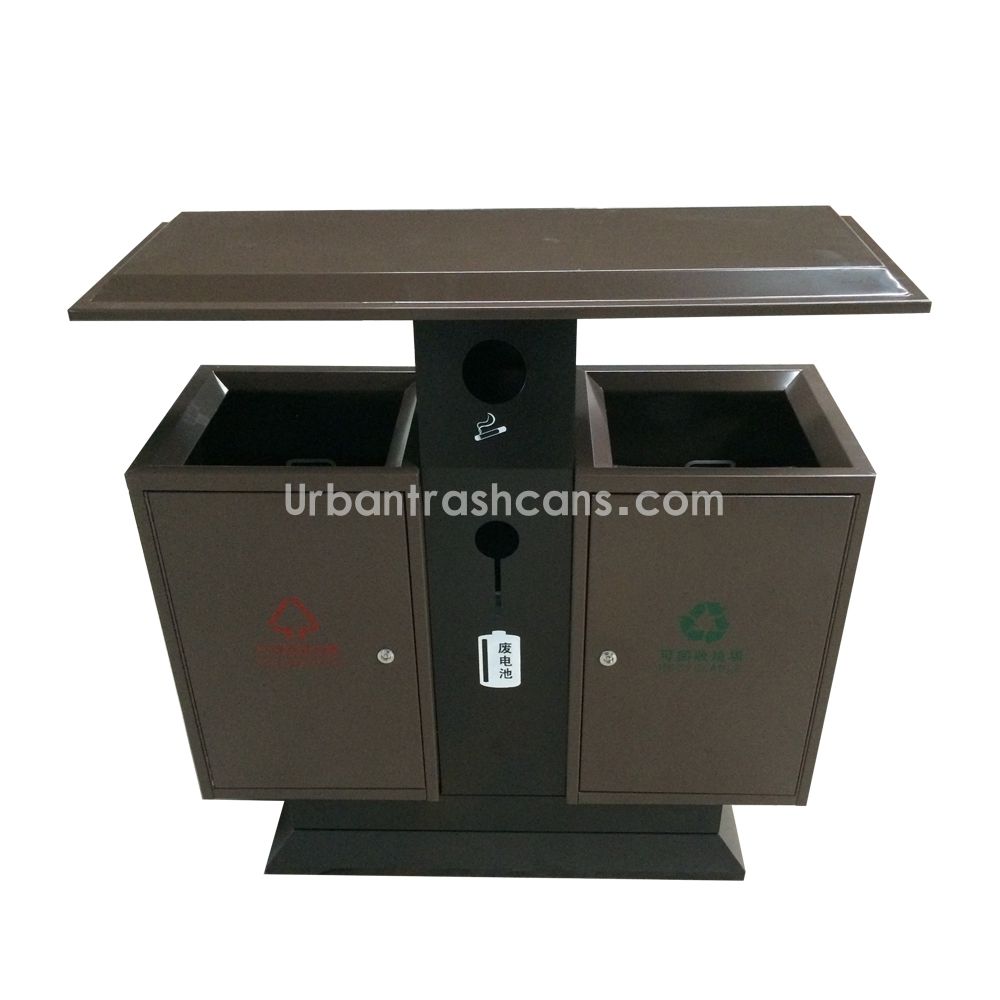 TB-M-145 Metal trash can / trash bin
