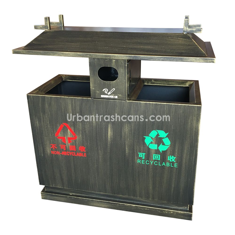 TB-M-153 Metal trash can / trash bin