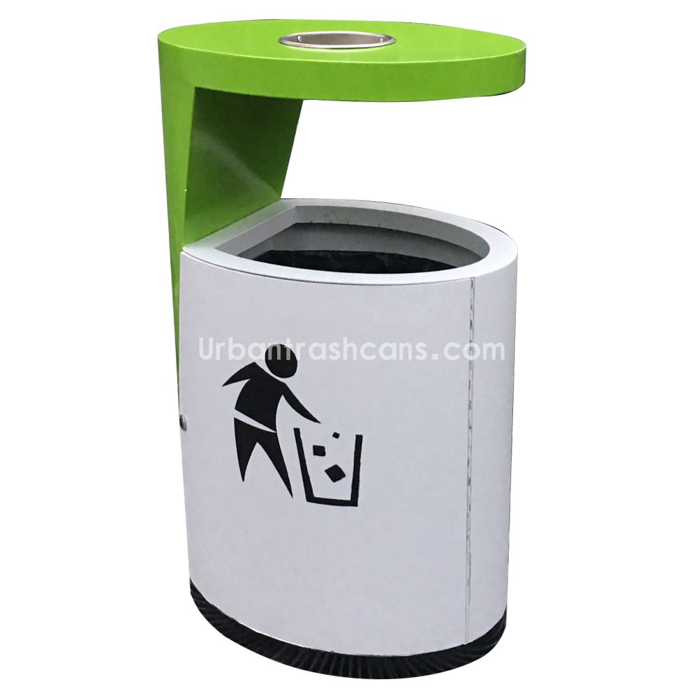 TB-M-164 Metal trash can / trash bin