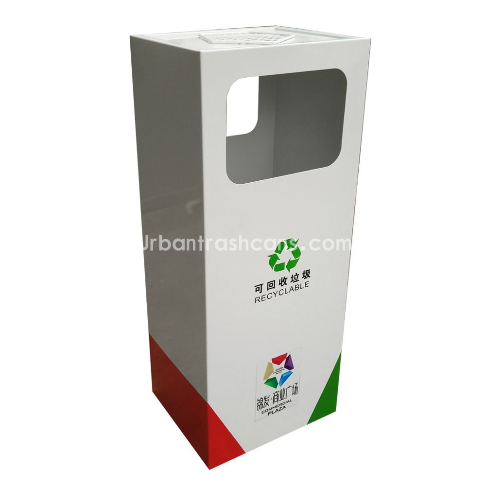 TB-M-165 Metal trash can / trash bin