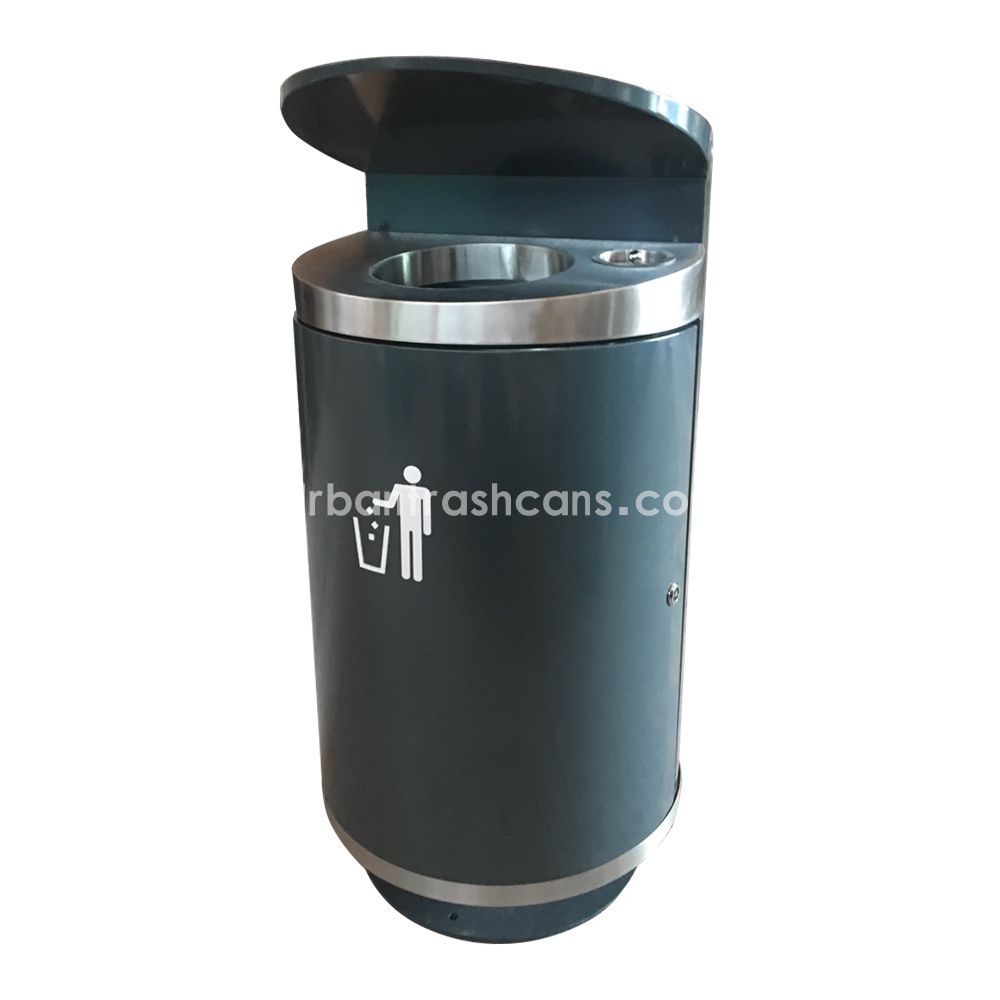 TB-M-166 Metal trash can / trash bin