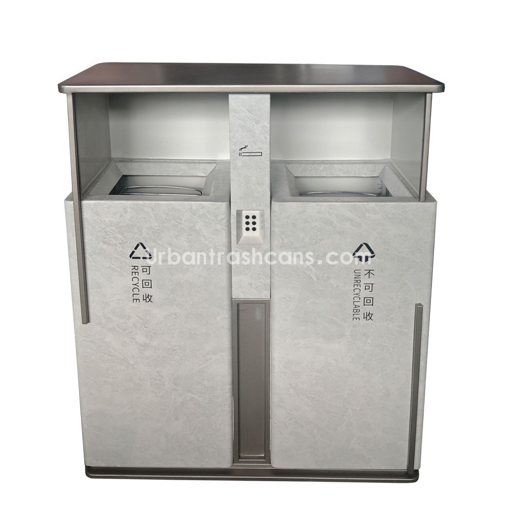 TB-M-183 Metal trash can / trash bin