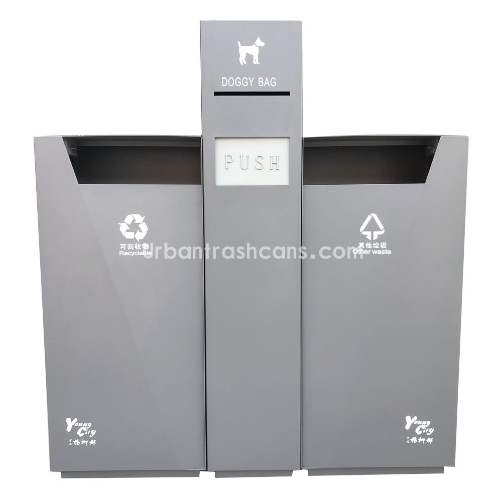 TB-M-185 Metal trash can / trash bin