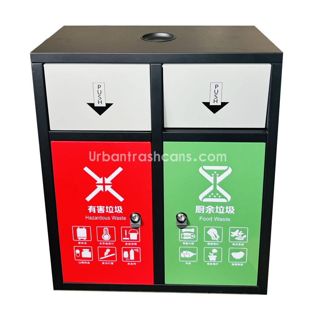 TB-M-186 Metal trash can / trash bin
