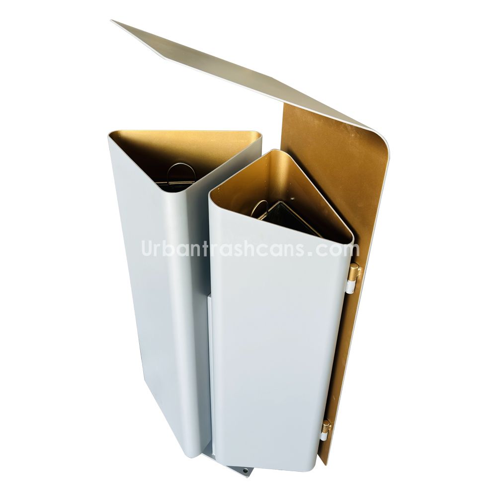 TB-M-187 Metal trash can / trash bin