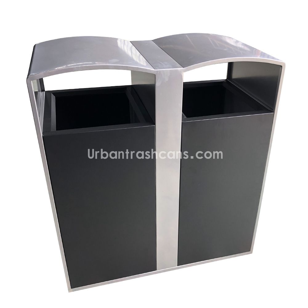 TB-M-195 Metal trash can / trash bin