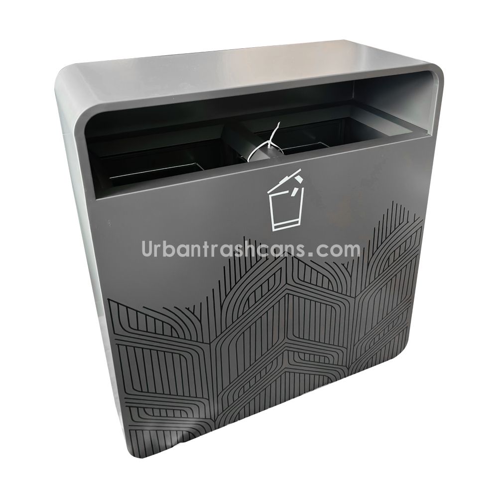 TB-M-208 Metal trash can / trash bin