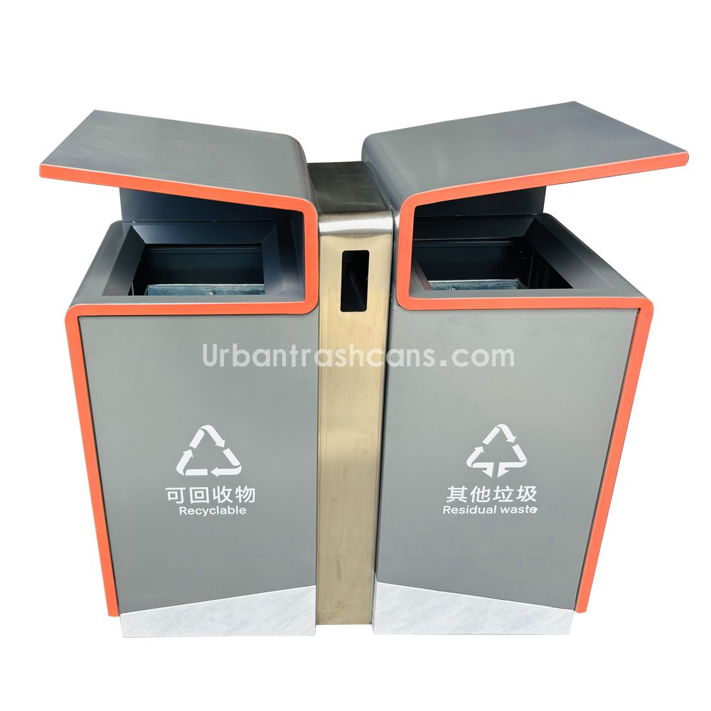 TB-M-209 Metal trash can / trash bin