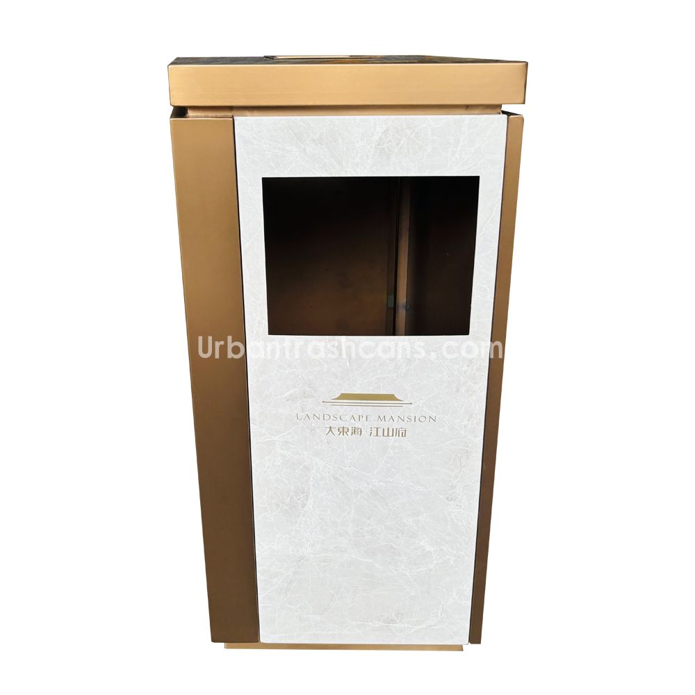 TB-M-210 Metal trash can / trash bin