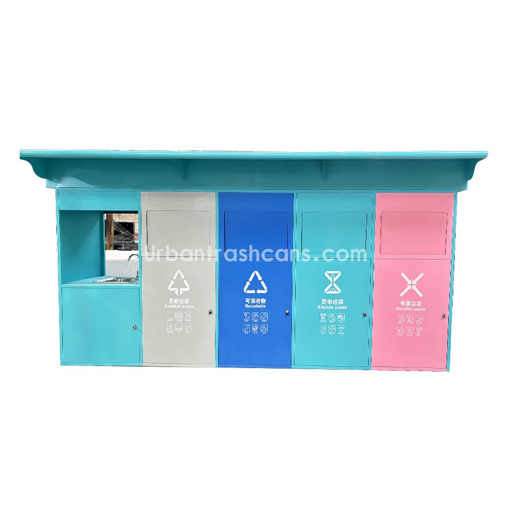 TB-M-211 Metal trash can / tra