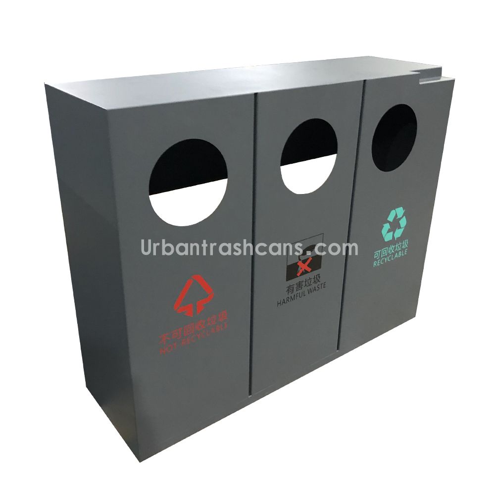  TB-M-213 Metal trash can / tr