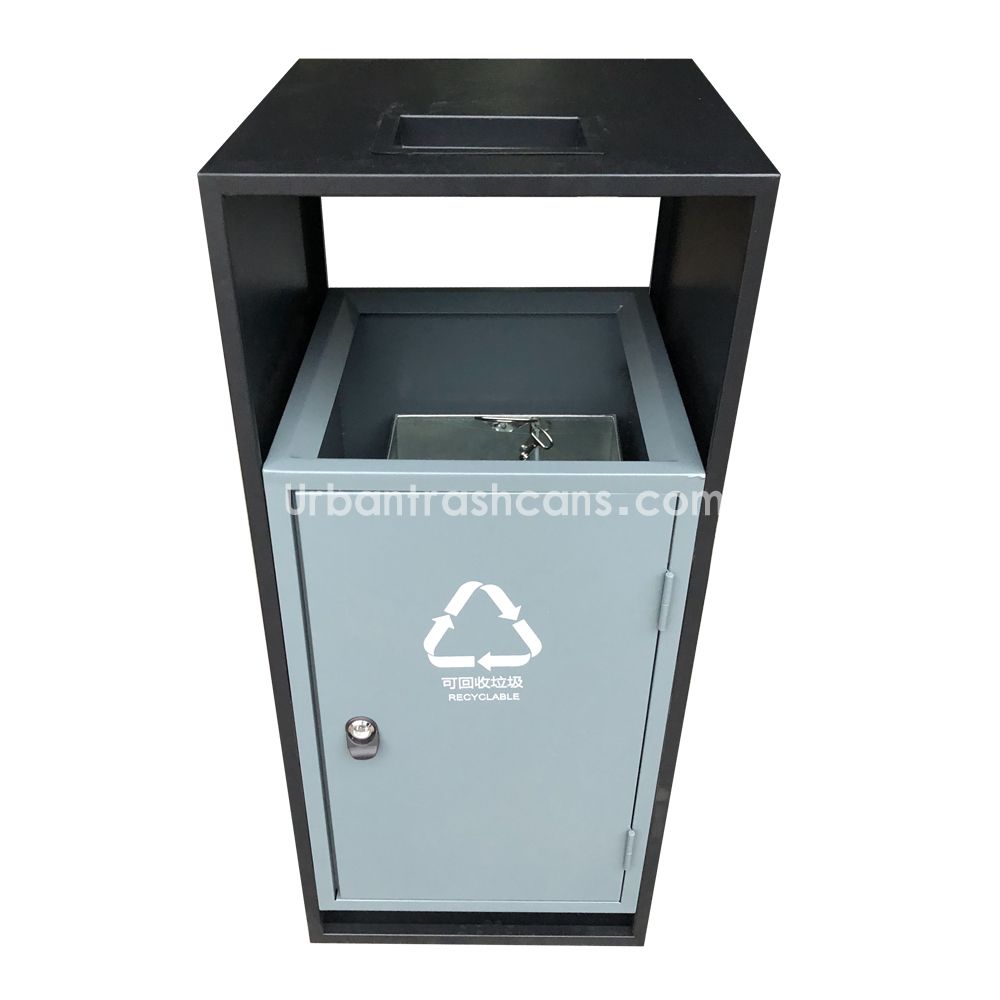  TB-M-203 Metal trash can / trash bin